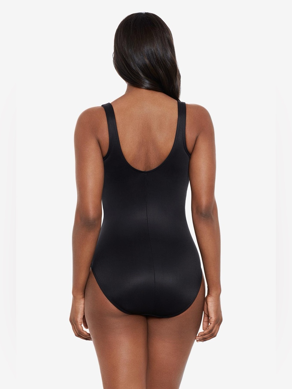 Miraclesuit DD-Cup Sideswipe One Piece Black Ruched One-Piece Swimsuit Size 14 - Picture 5 of 13